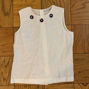 Equipment Tank with Sequin Detail around Neckline